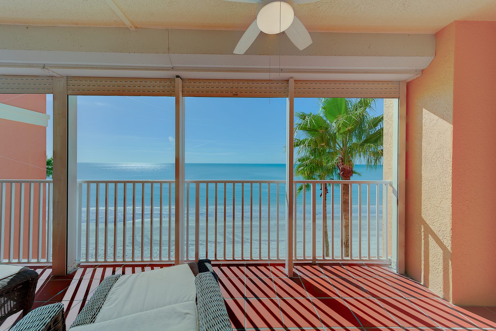 Balcony view of the Gulf in daylight