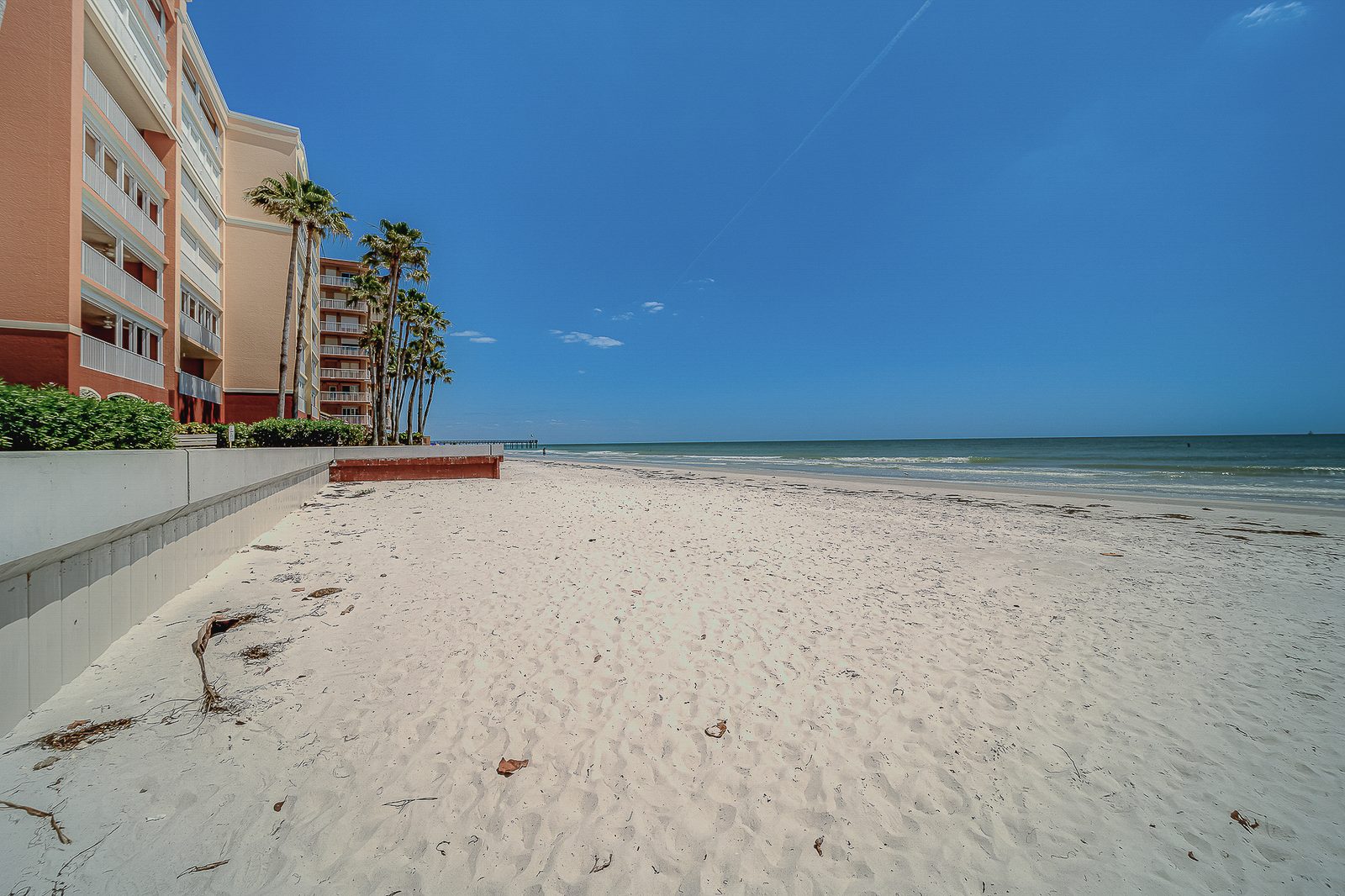 Private beach next to the Tides Beach Club building